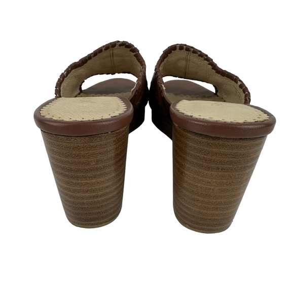 Jack Rogers Thompson Wedge Mocha Brown Size 7